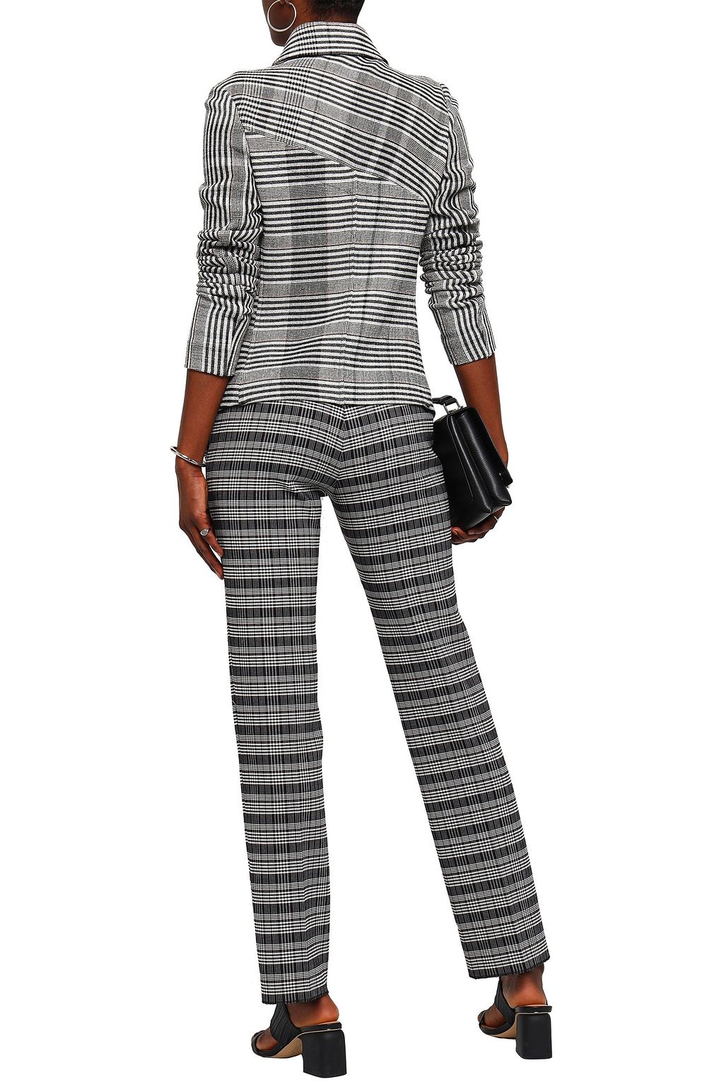 JIL SANDER Prince of Wales checked wool-blend blazer