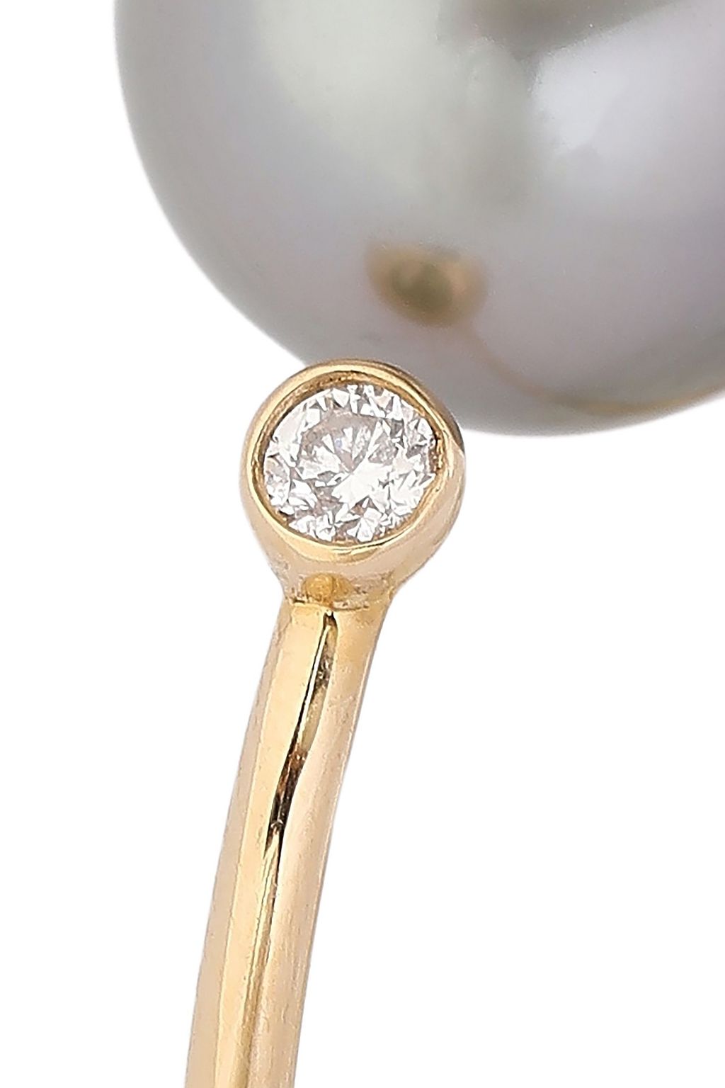 MIZUKI 14-karat gold, freshwater pearl and diamond ring