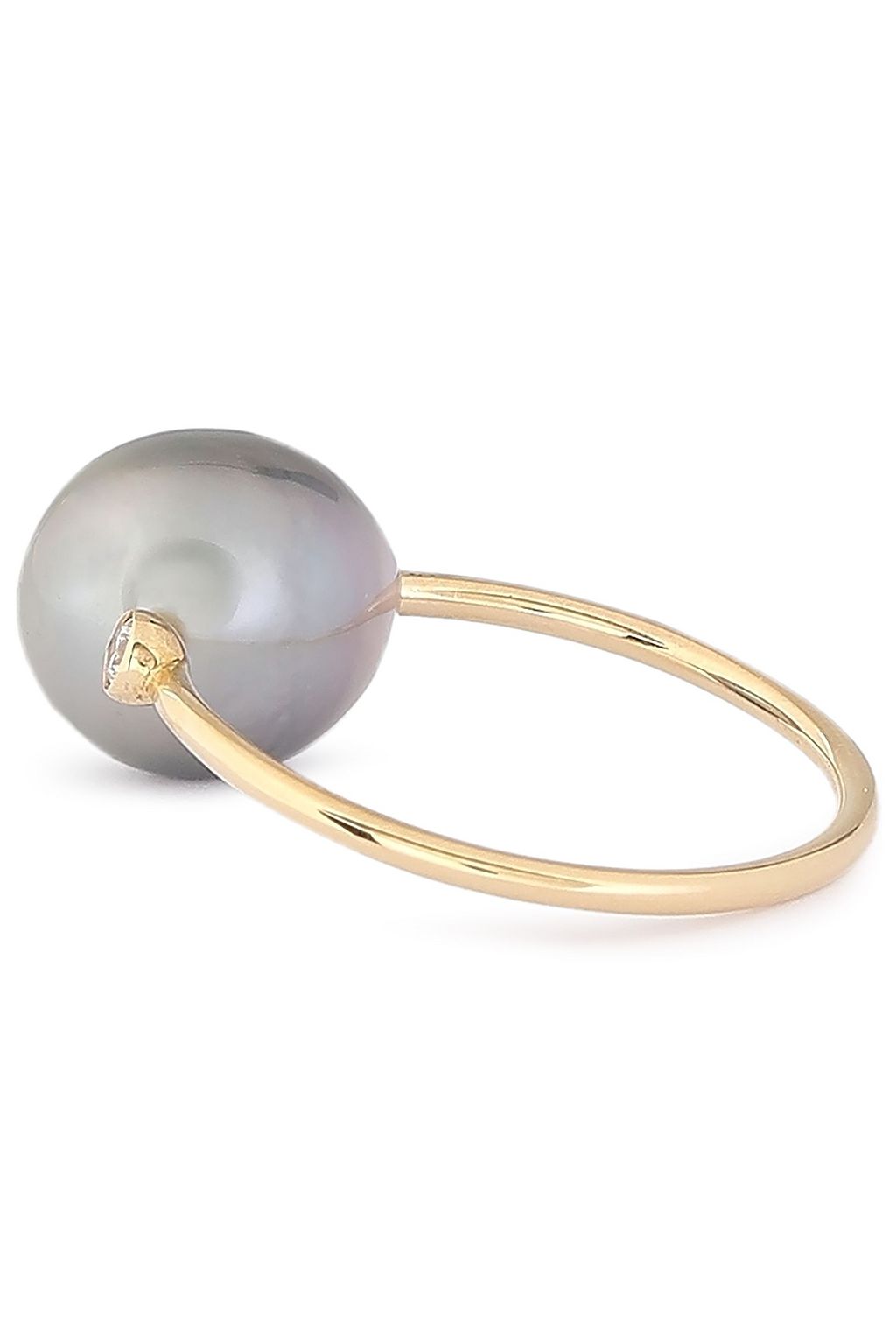 MIZUKI 14-karat gold, freshwater pearl and diamond ring