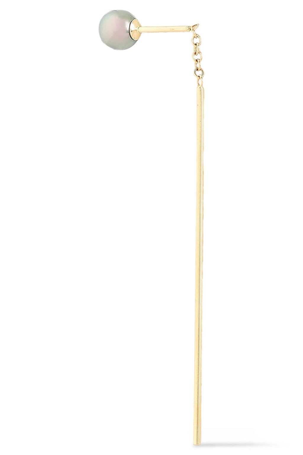 MIZUKI 14-karat gold freshwater pearl earrings