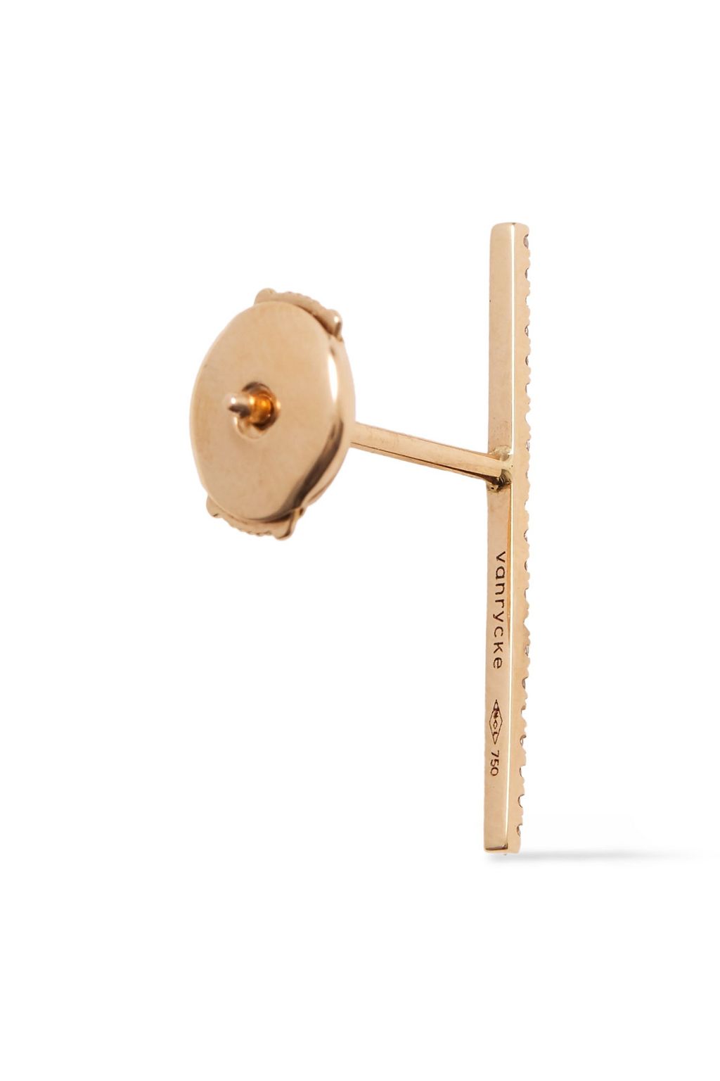 VANRYCKE Rose gold diamond earrings