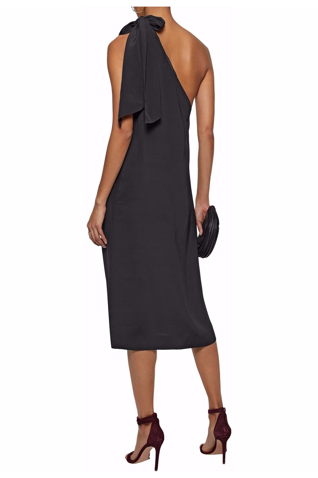 VANESSA SEWARD One-shoulder silk crepe de chine midi dress