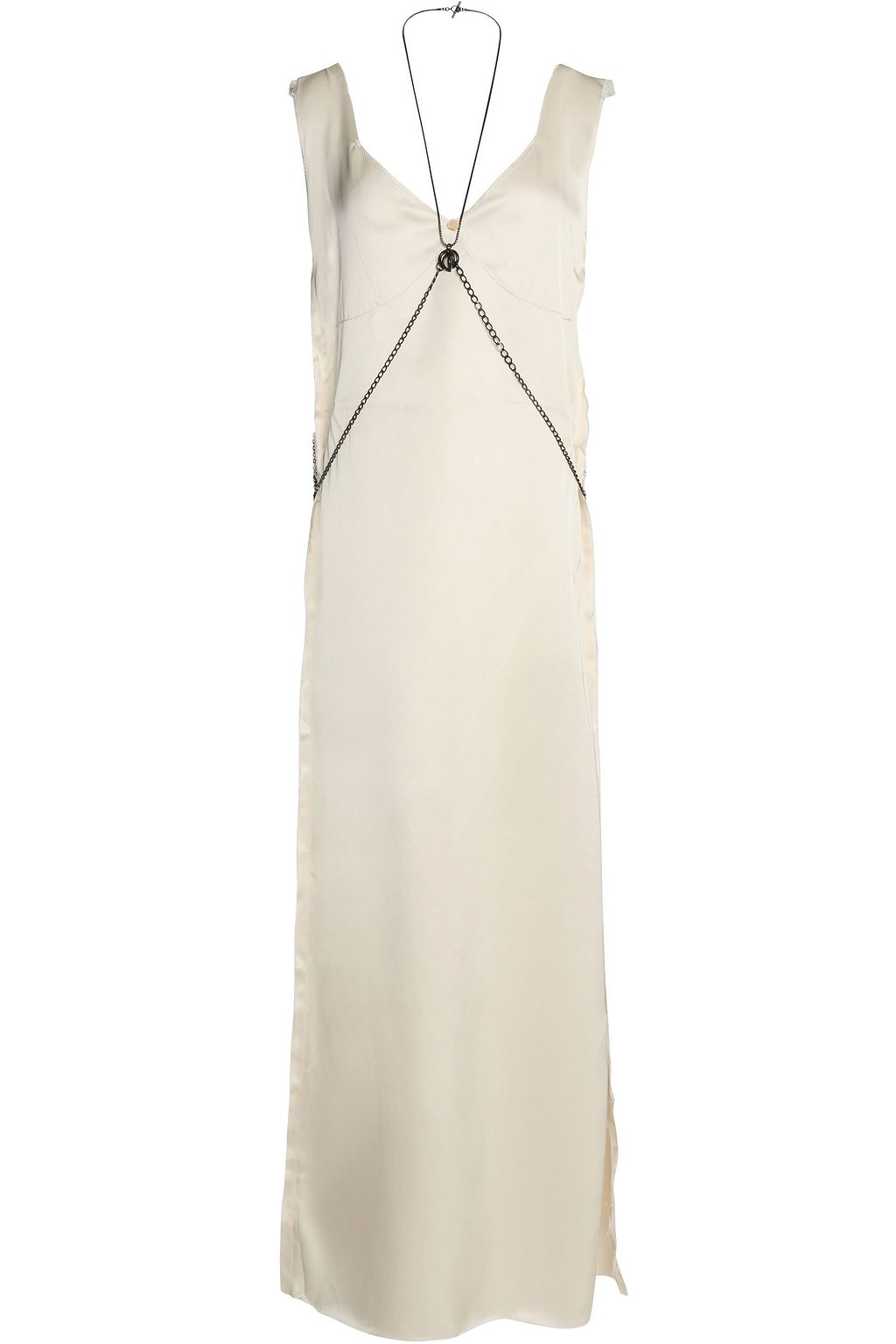satin chain maxi dress