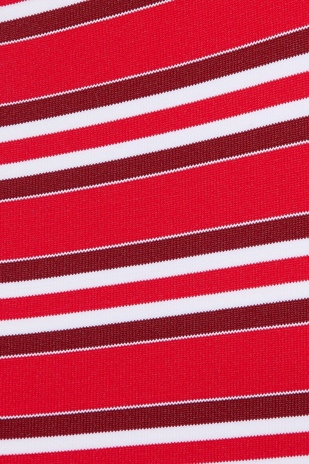 ZIMMERMANN Striped halterneck swimsuit