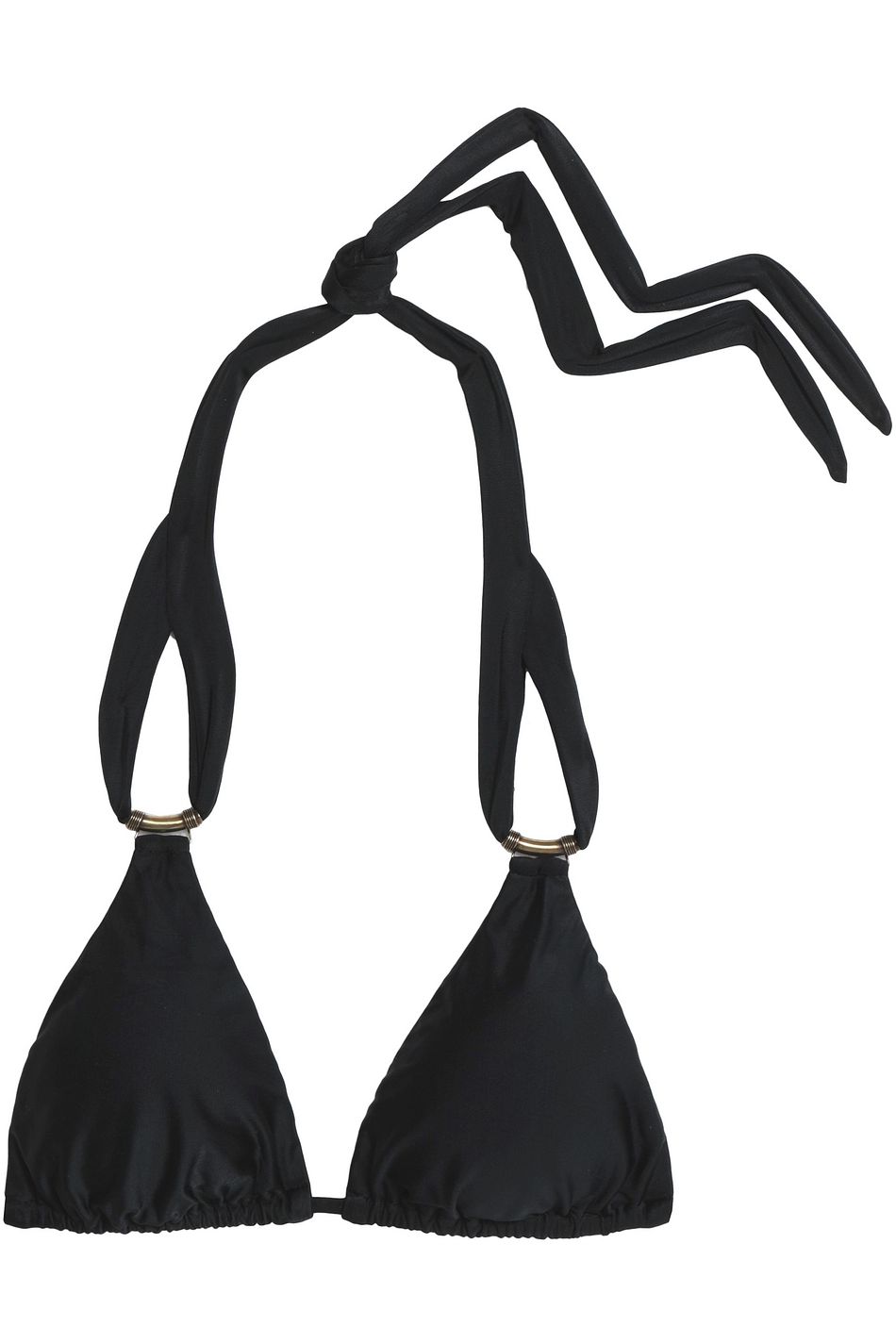 ruched triangle bikini top