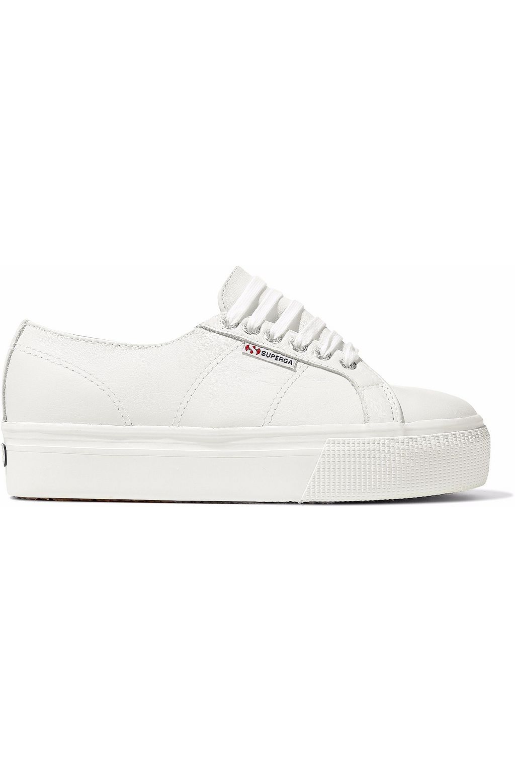 superga leather platform
