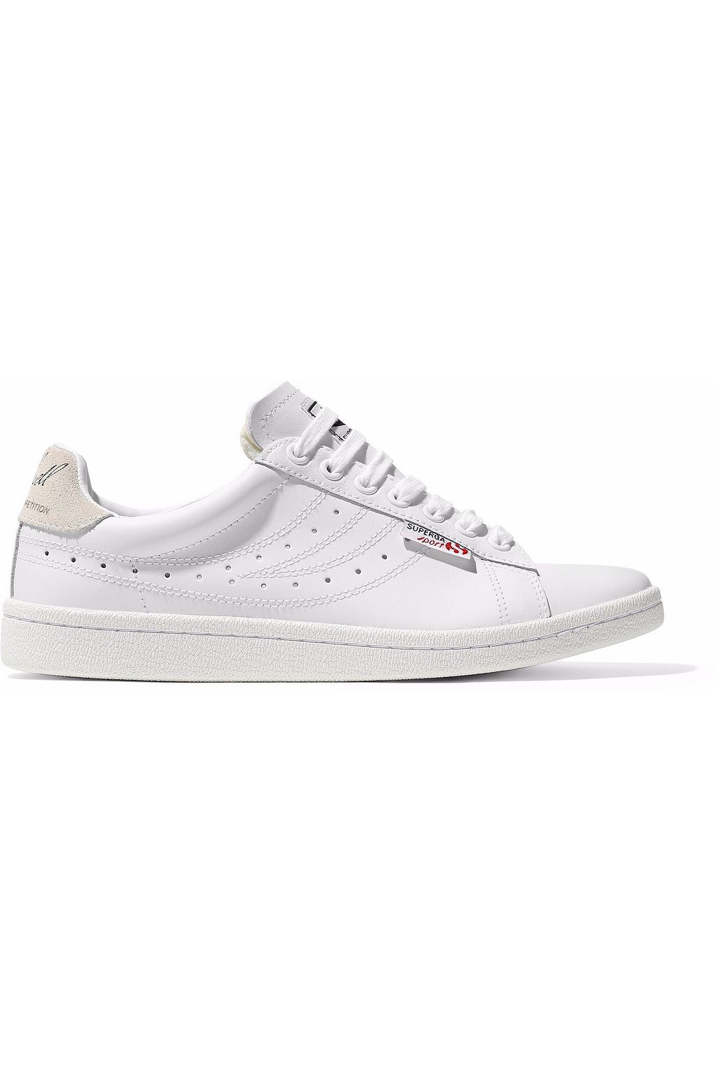 superga perforated leather sneakers