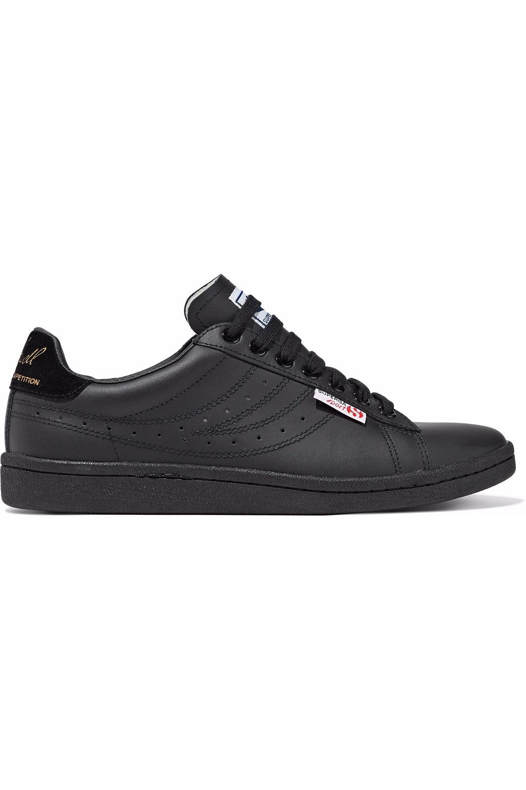 superga perforated leather sneakers