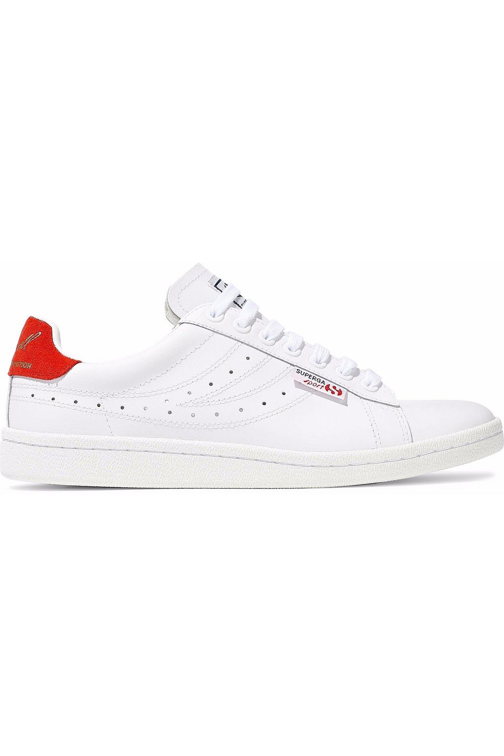 superga perforated leather sneakers