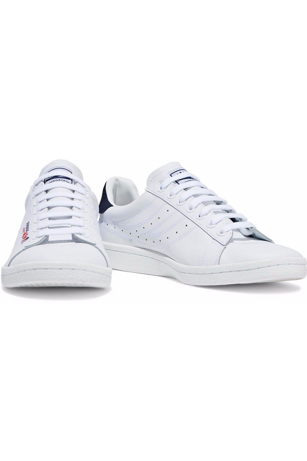 superga perforated suede sneakers