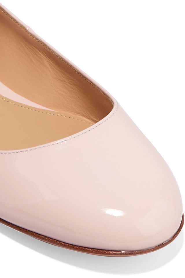 pastel pink flats