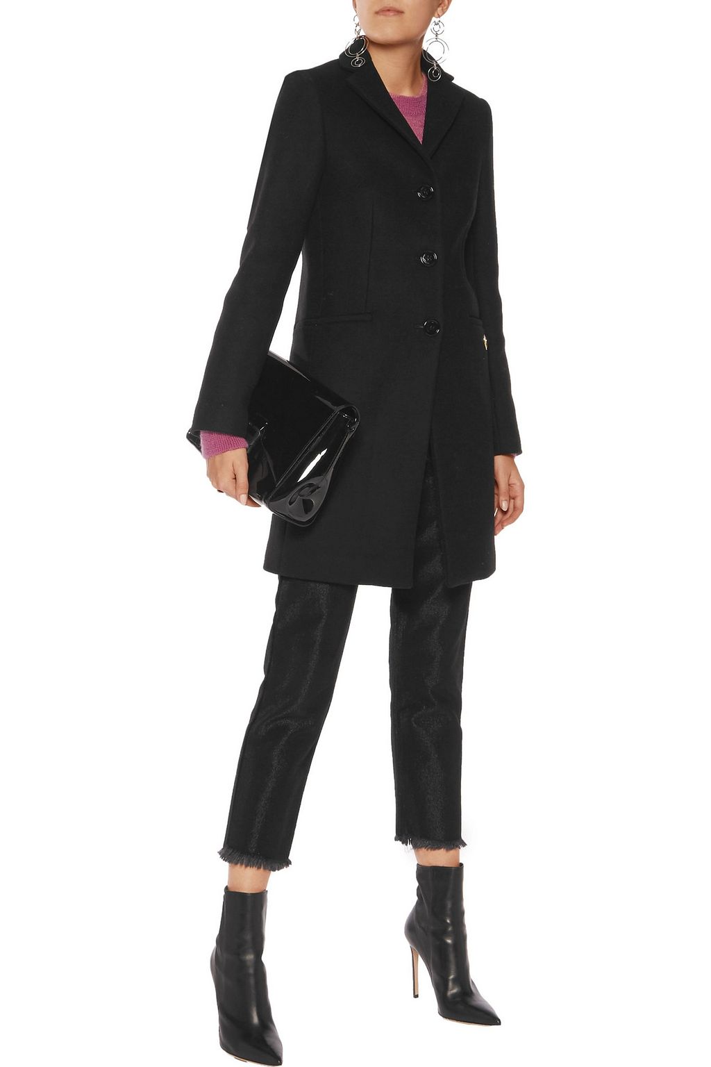 LOVE MOSCHINO Wool-blend coat