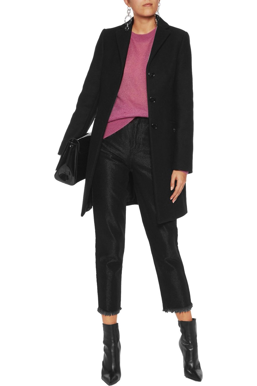 LOVE MOSCHINO Wool-blend coat