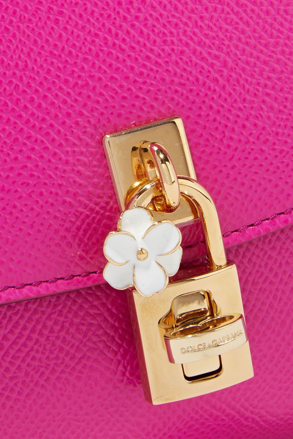 DOLCE&GABBANA Textured-leather clutch