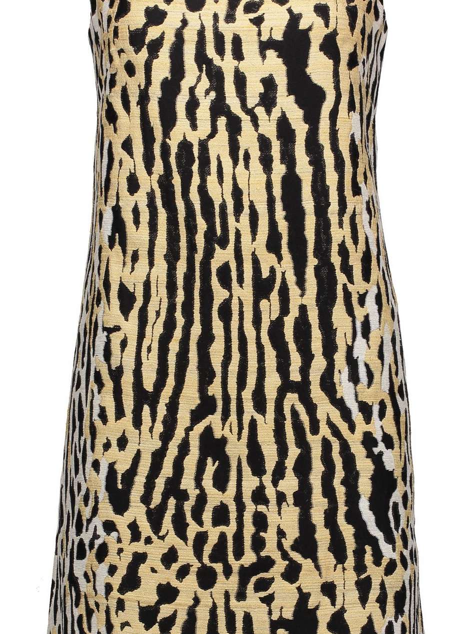 silk and cotton-blend jacquard dress