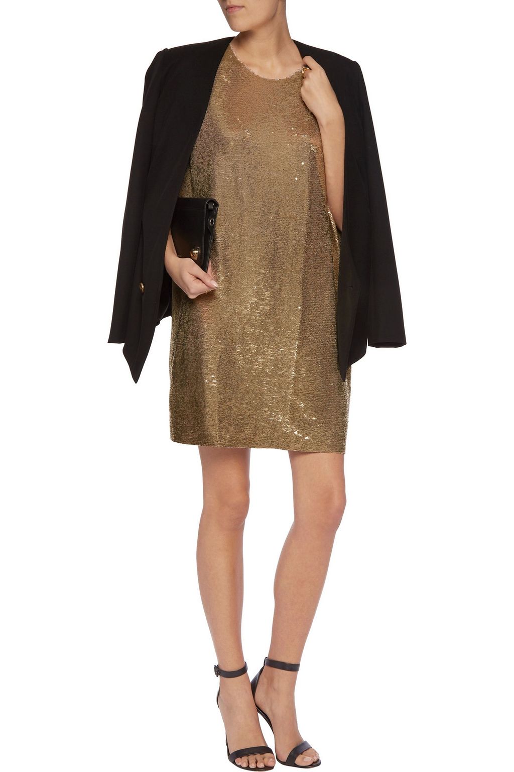 IRO.JEANS Sequined mesh mini dress