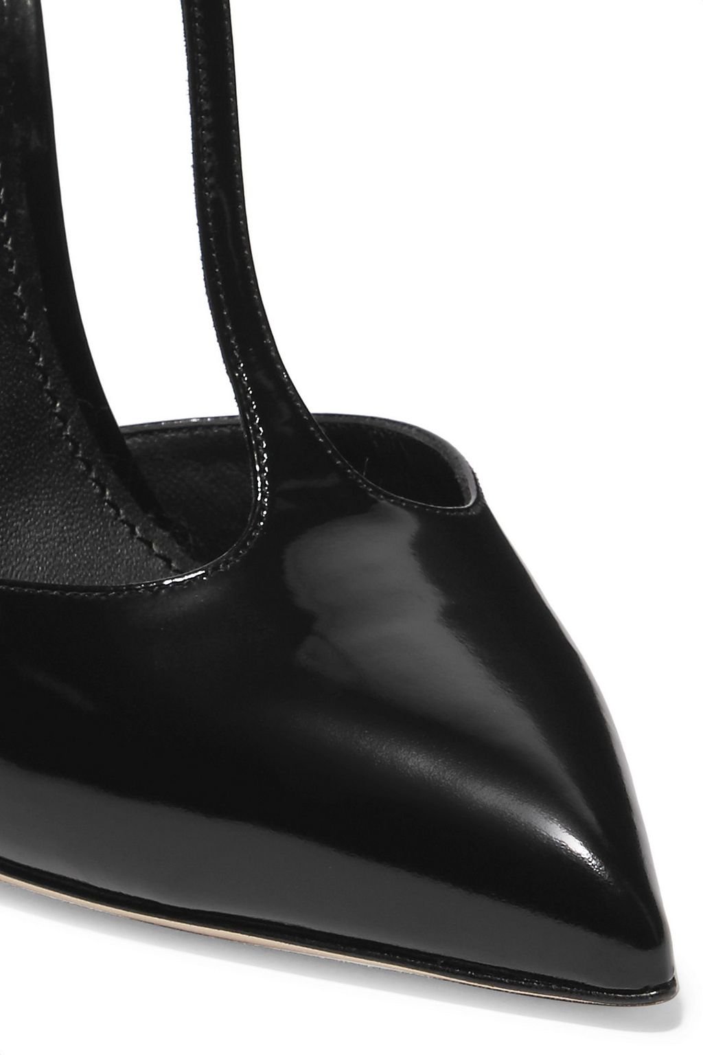 DOLCE&GABBANA Glossed-leather pumps
