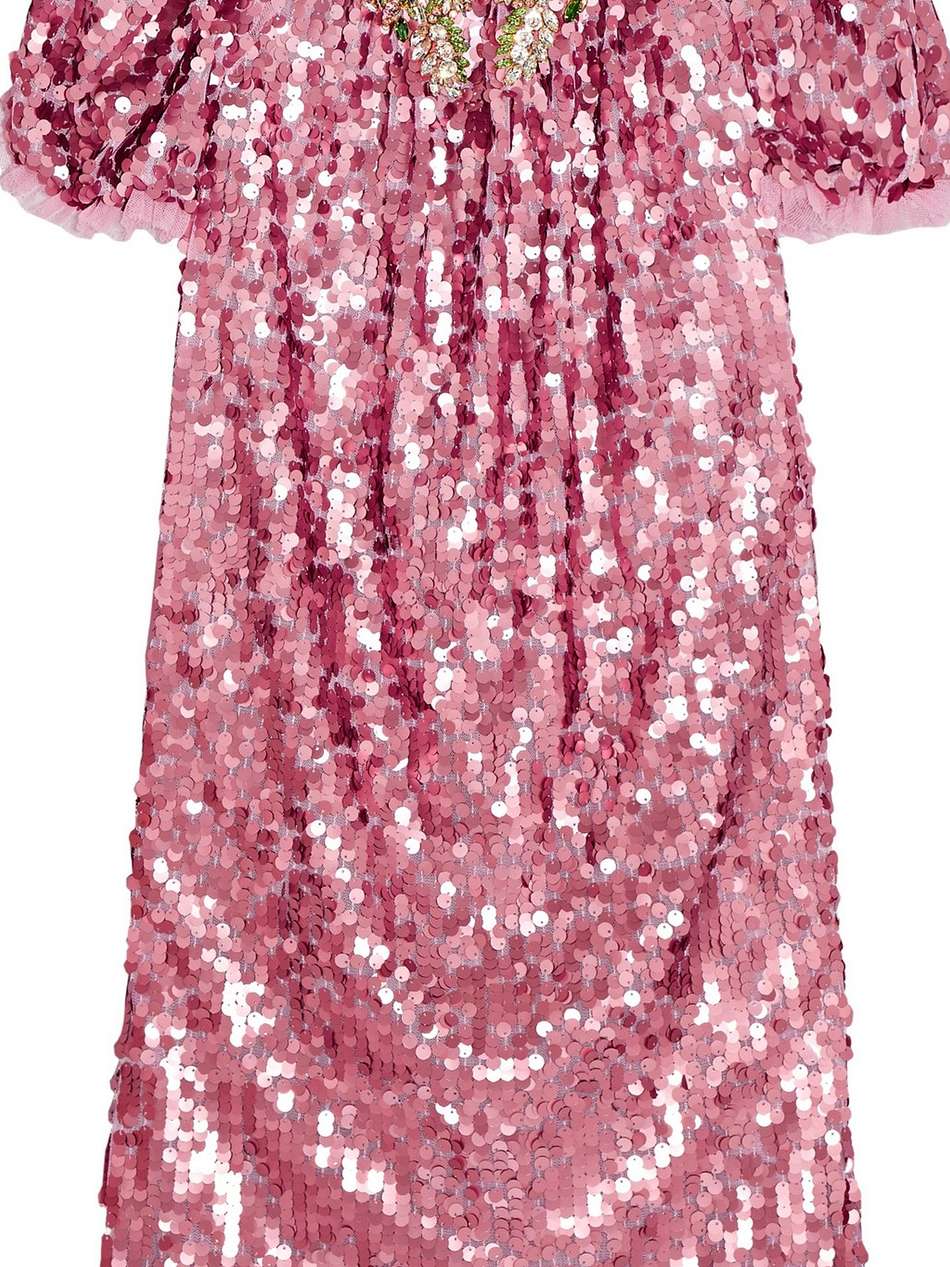 embellished tulle dress