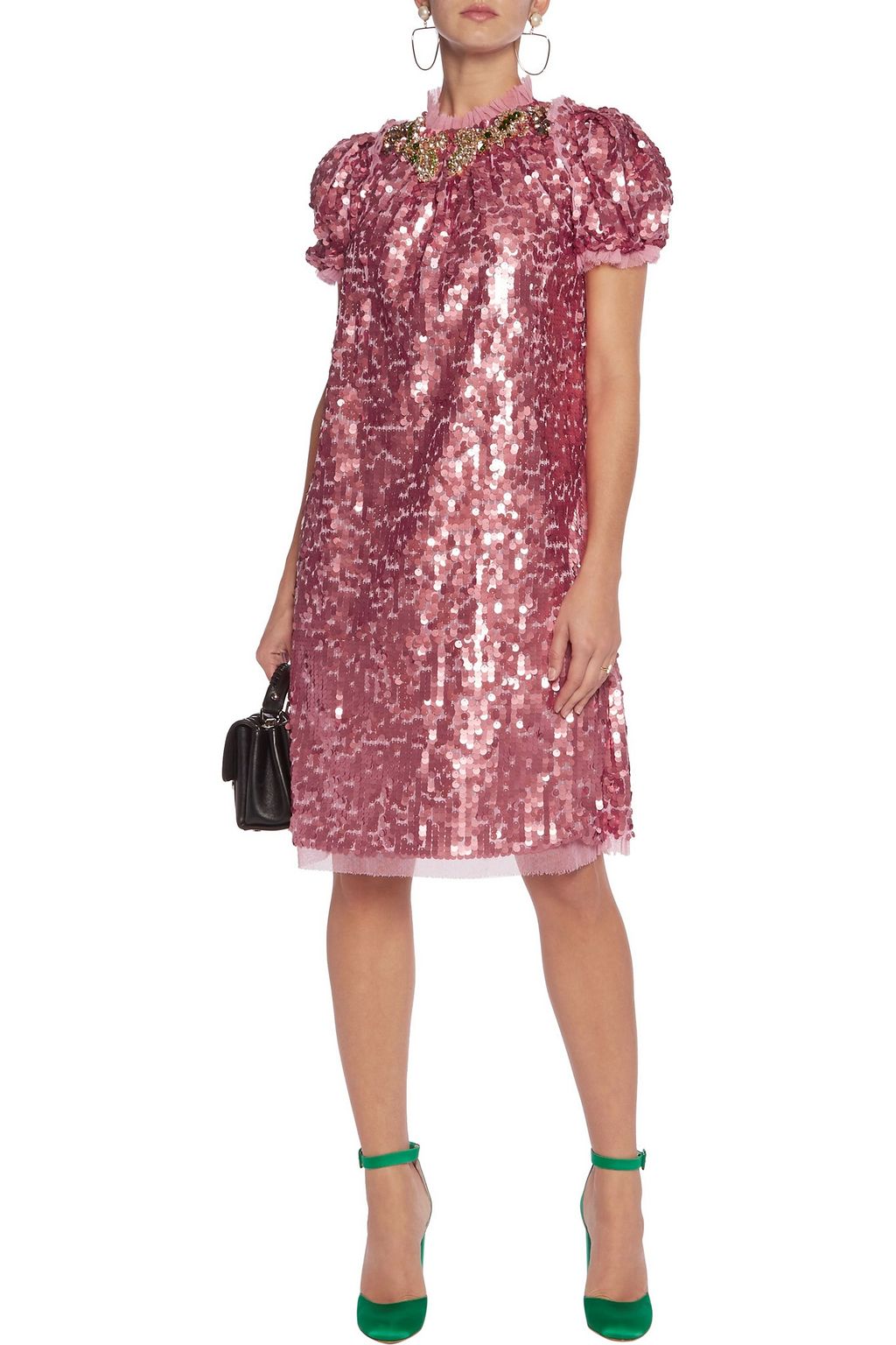 DOLCE&GABBANA Embellished tulle dress