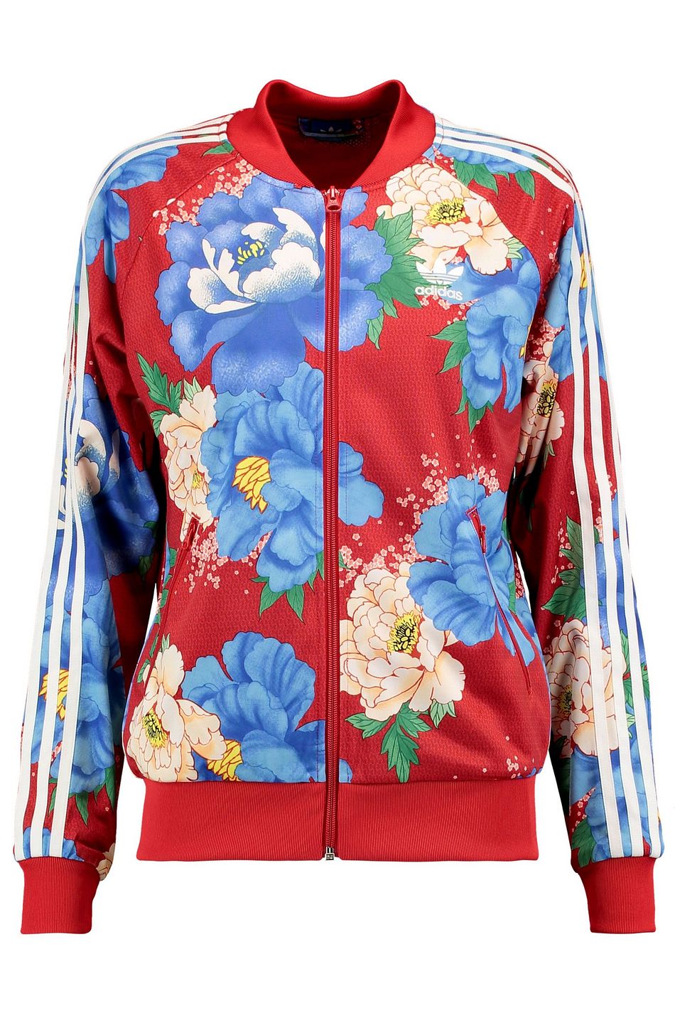 red adidas bomber jacket