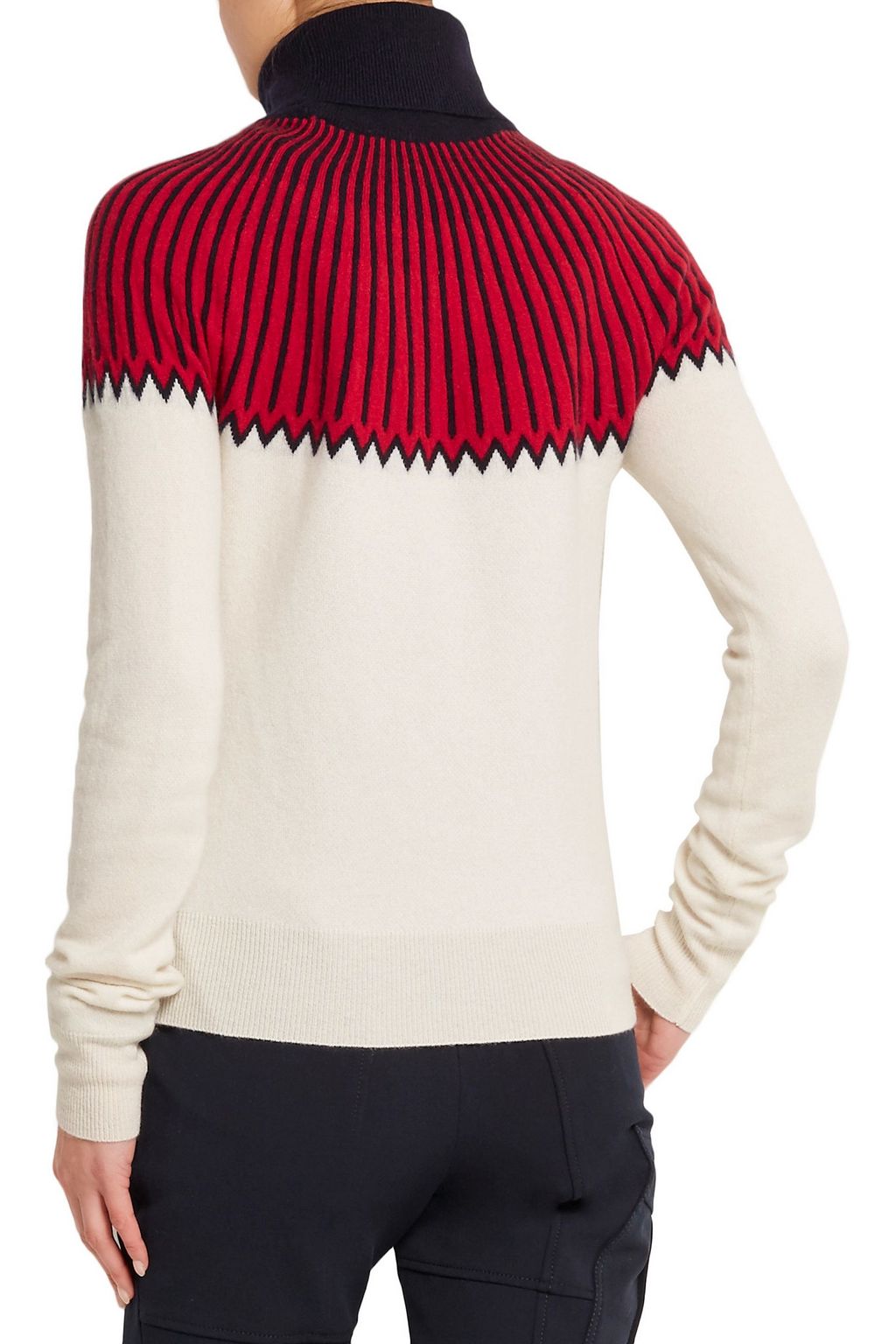CHLOÉ Snow Capsule intarsia cashmere turtleneck sweater