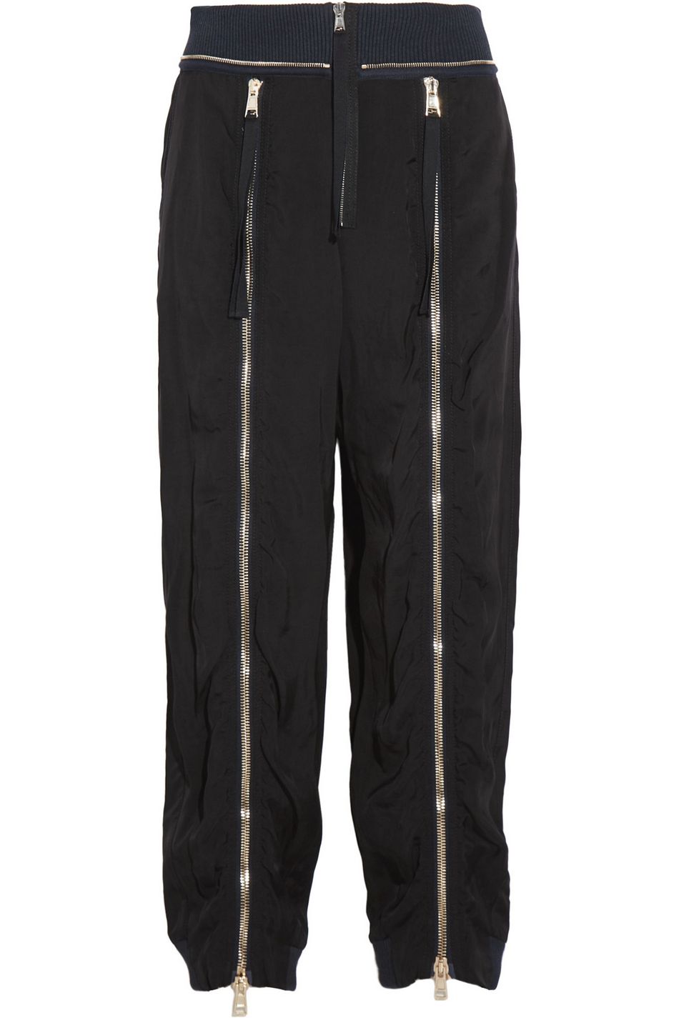 zip up track pants