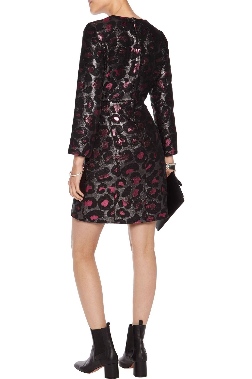 MARC BY MARC JACOBS Metallic leopard-jacquard mini dress