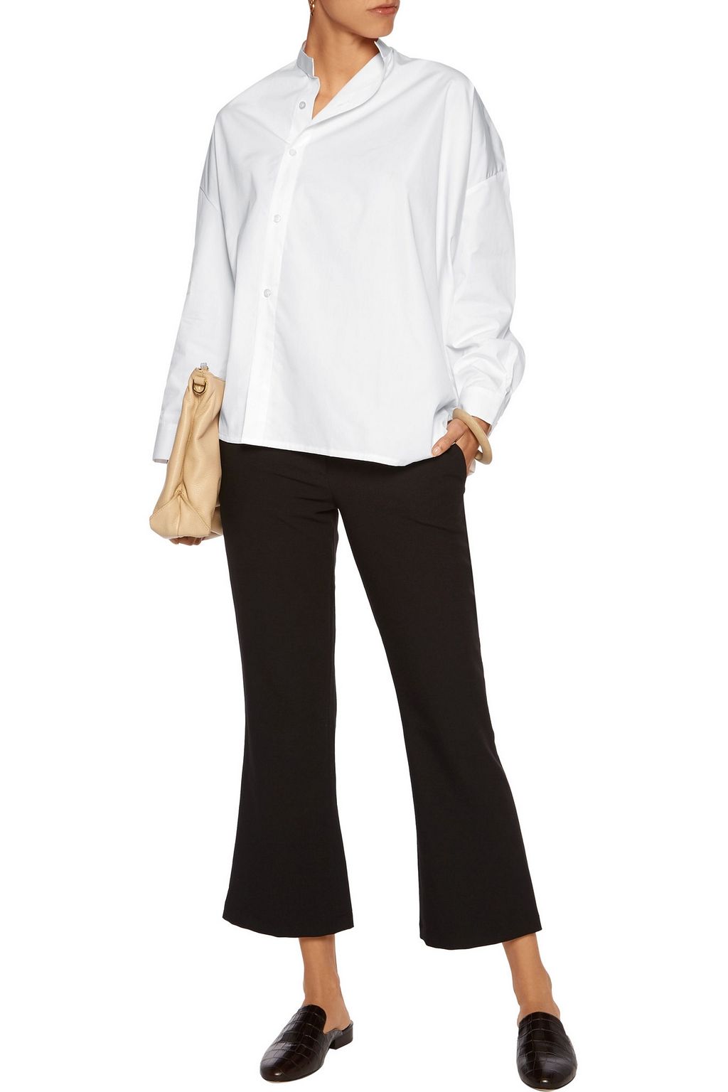 TOTEME Noma asymmetric cotton top