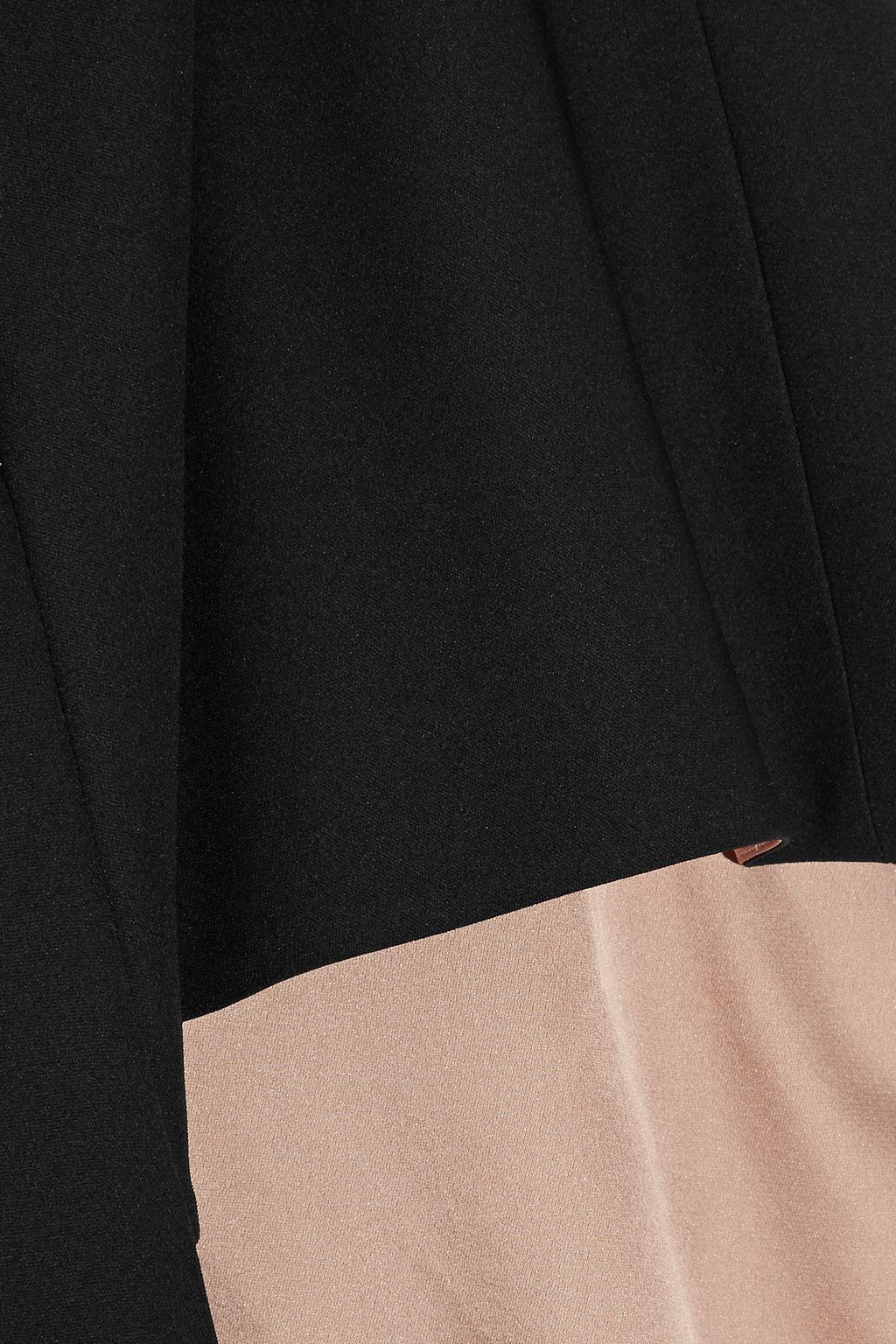 VALENTINO GARAVANI Cape-effect cutout crepe gown