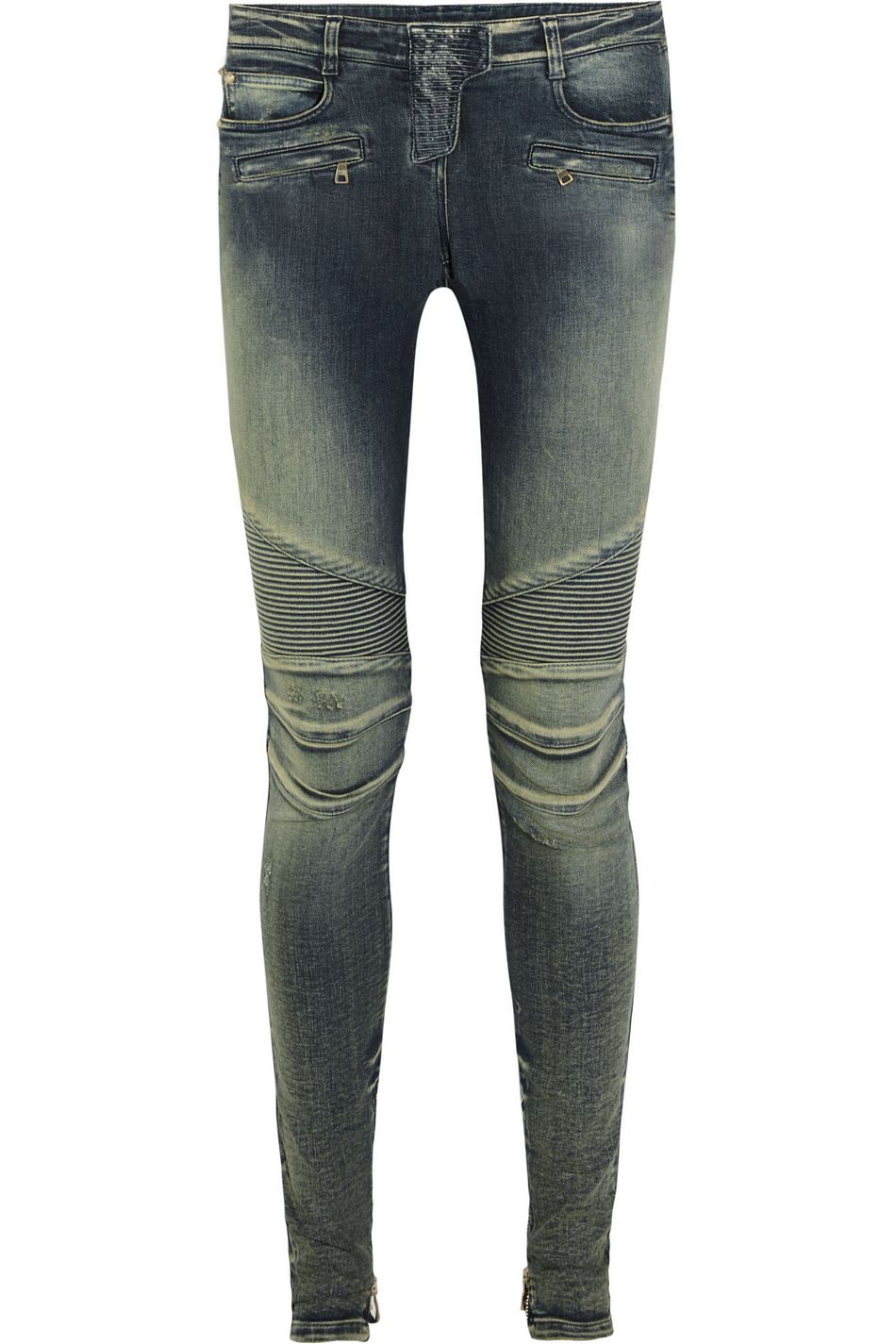 balmain style jeans cheap