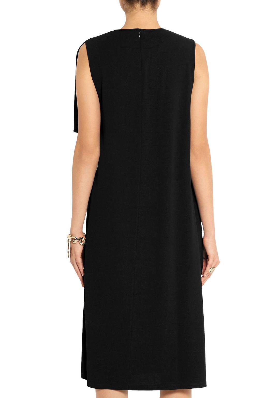 GIVENCHY Belted draped dress in stretch-crepe