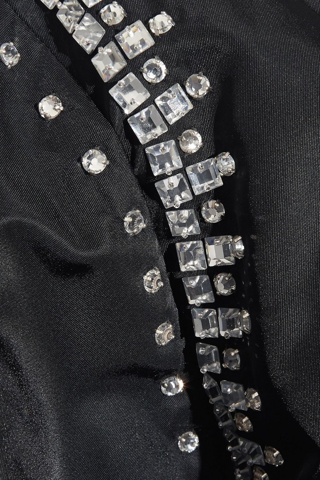 GIVENCHY Crystal-embellished shell bomber jacket
