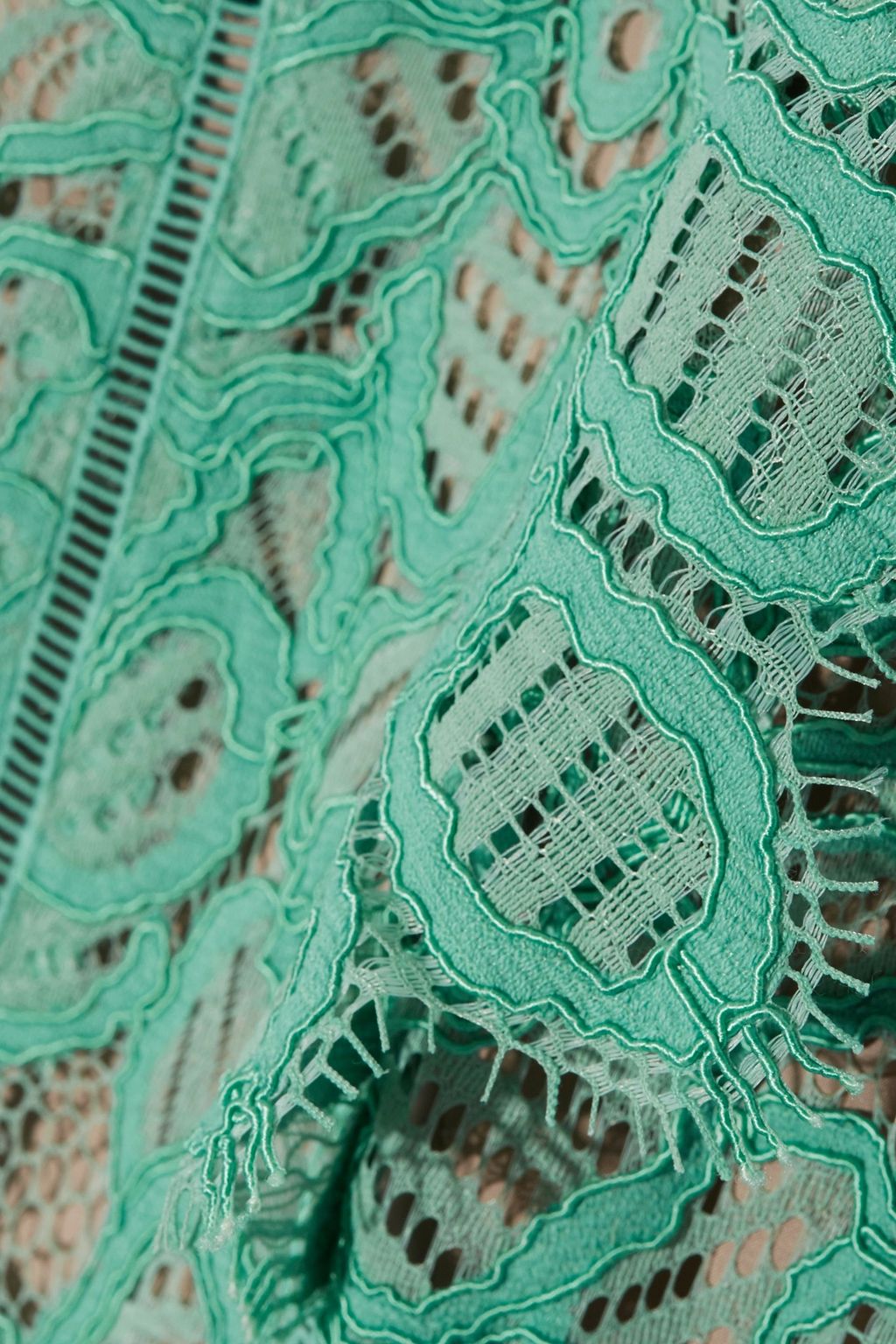 LELA ROSE Corded lace dress