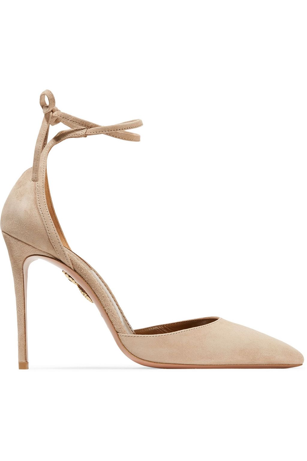 aquazzura heartbreaker suede pumps