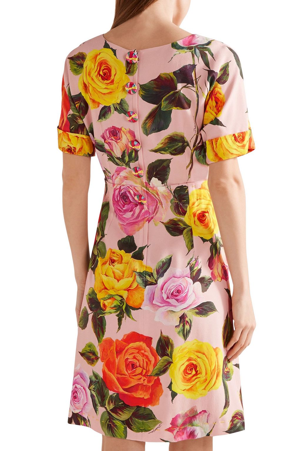 DOLCE&GABBANA Floral-print cady dress
