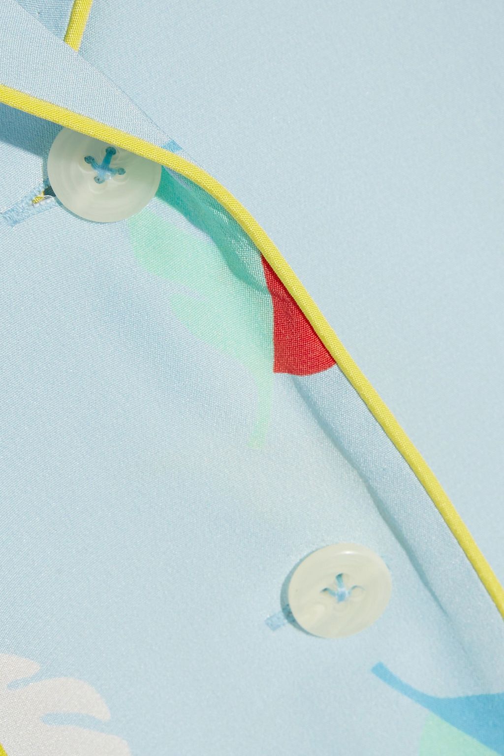 MIRA MIKATI Printed silk crepe de chine shirt and pants set
