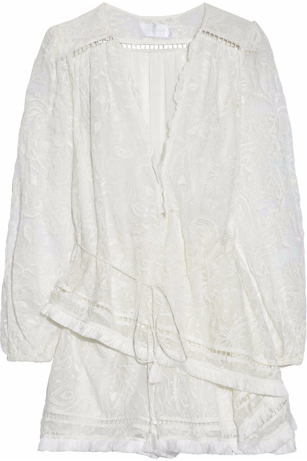 zimmermann henna floating fringe dress