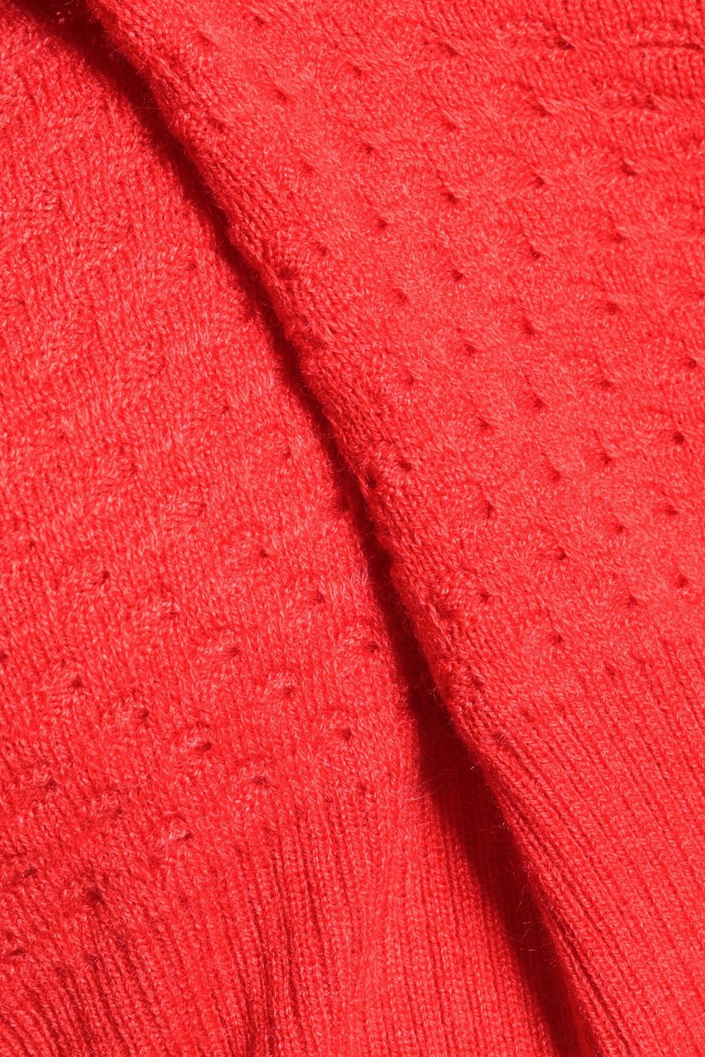 CARVEN Paneled ribbed and textured wool-blend sweater