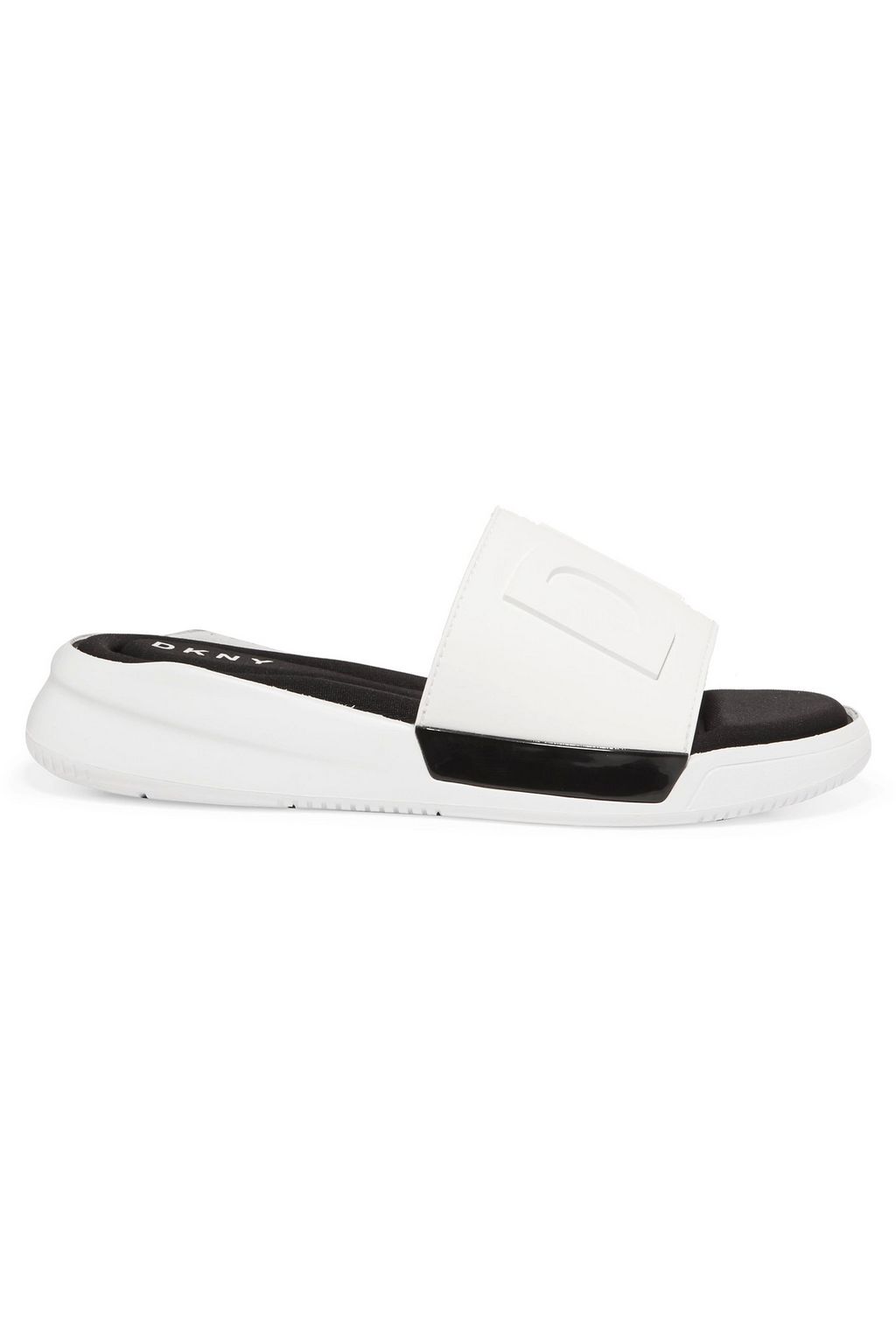 dkny white slides