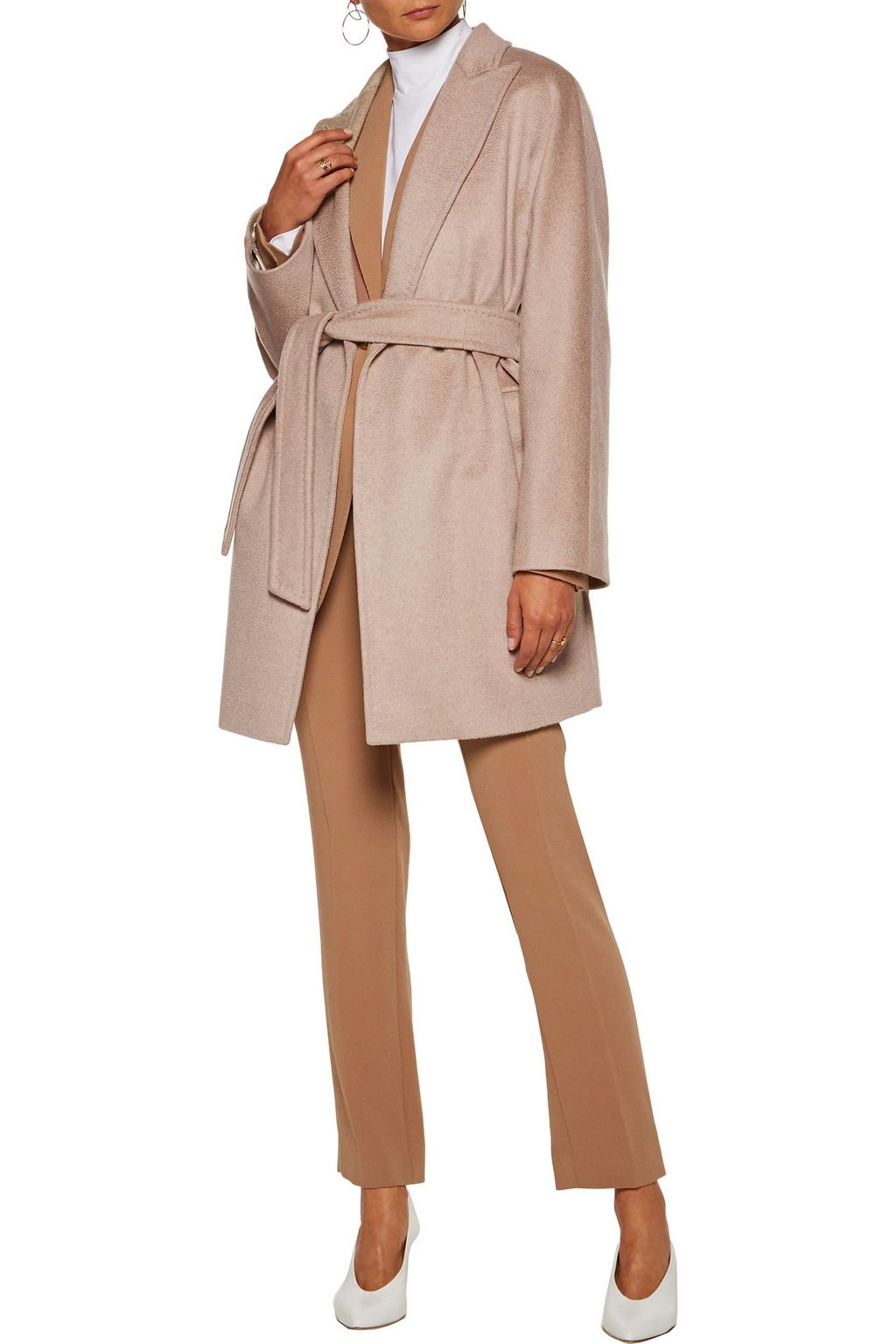 MAX MARA Belted cashmere coat