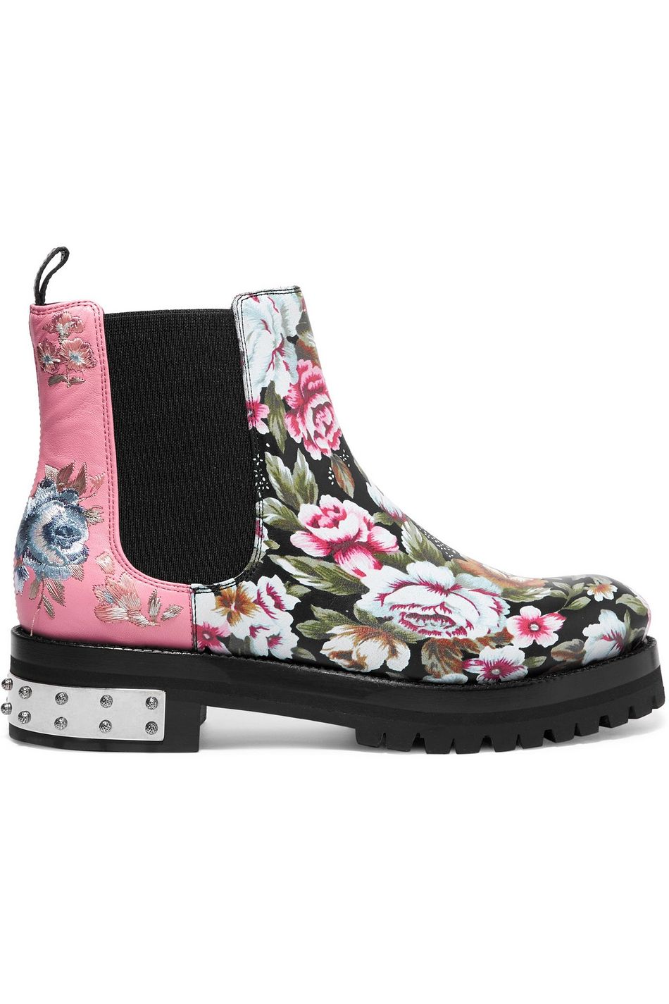 alexander mcqueen floral boots