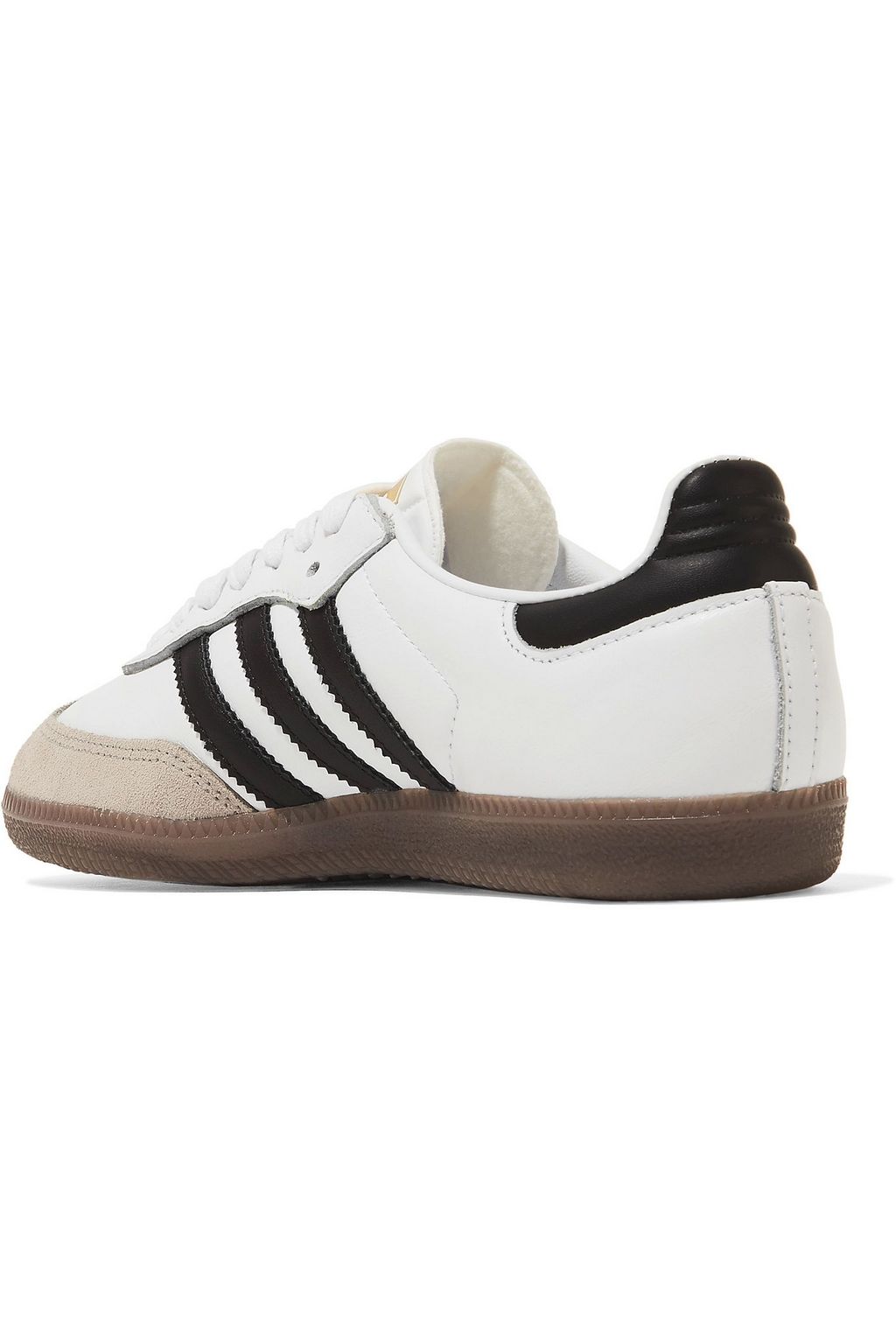 ADIDAS ORIGINALS Samba suede-trimmed leather sneakers