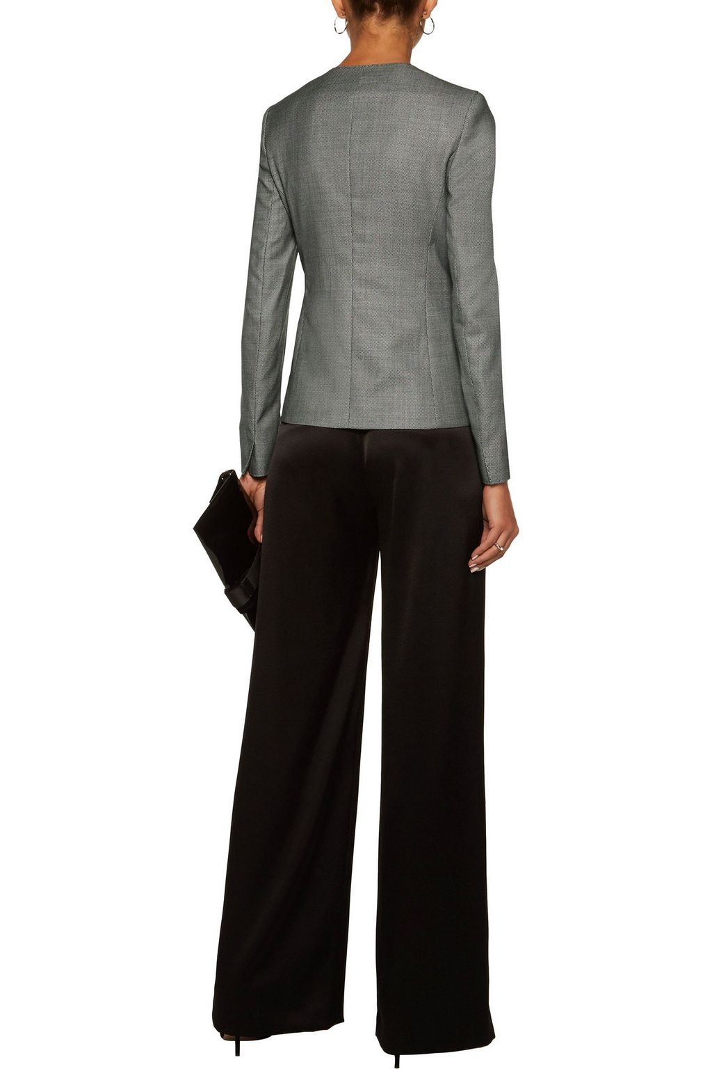 MAX MARA Printed wool-blend blazer