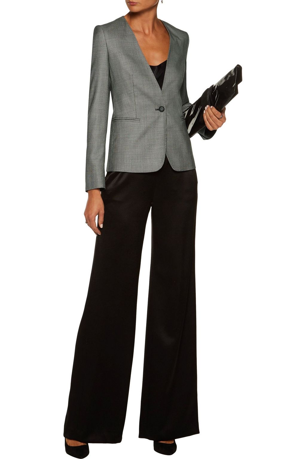 MAX MARA Printed wool-blend blazer