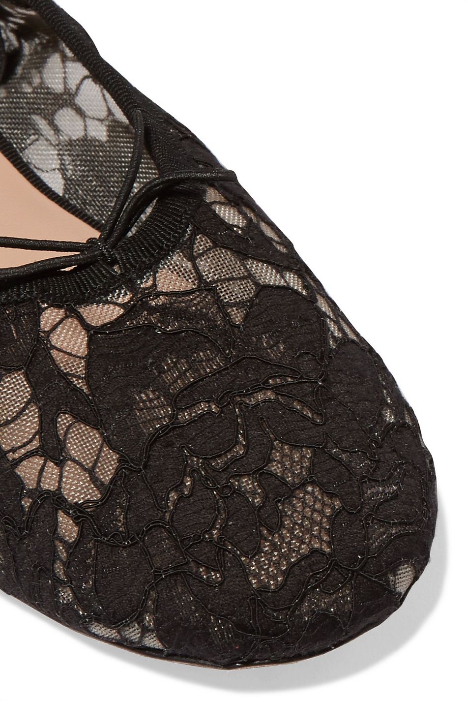 valentino lace up flats