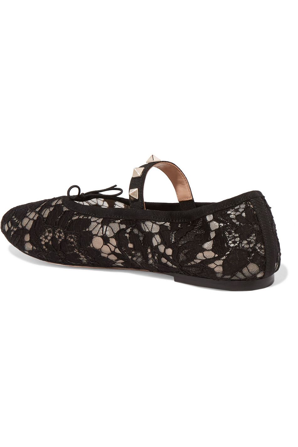valentino lace up flats
