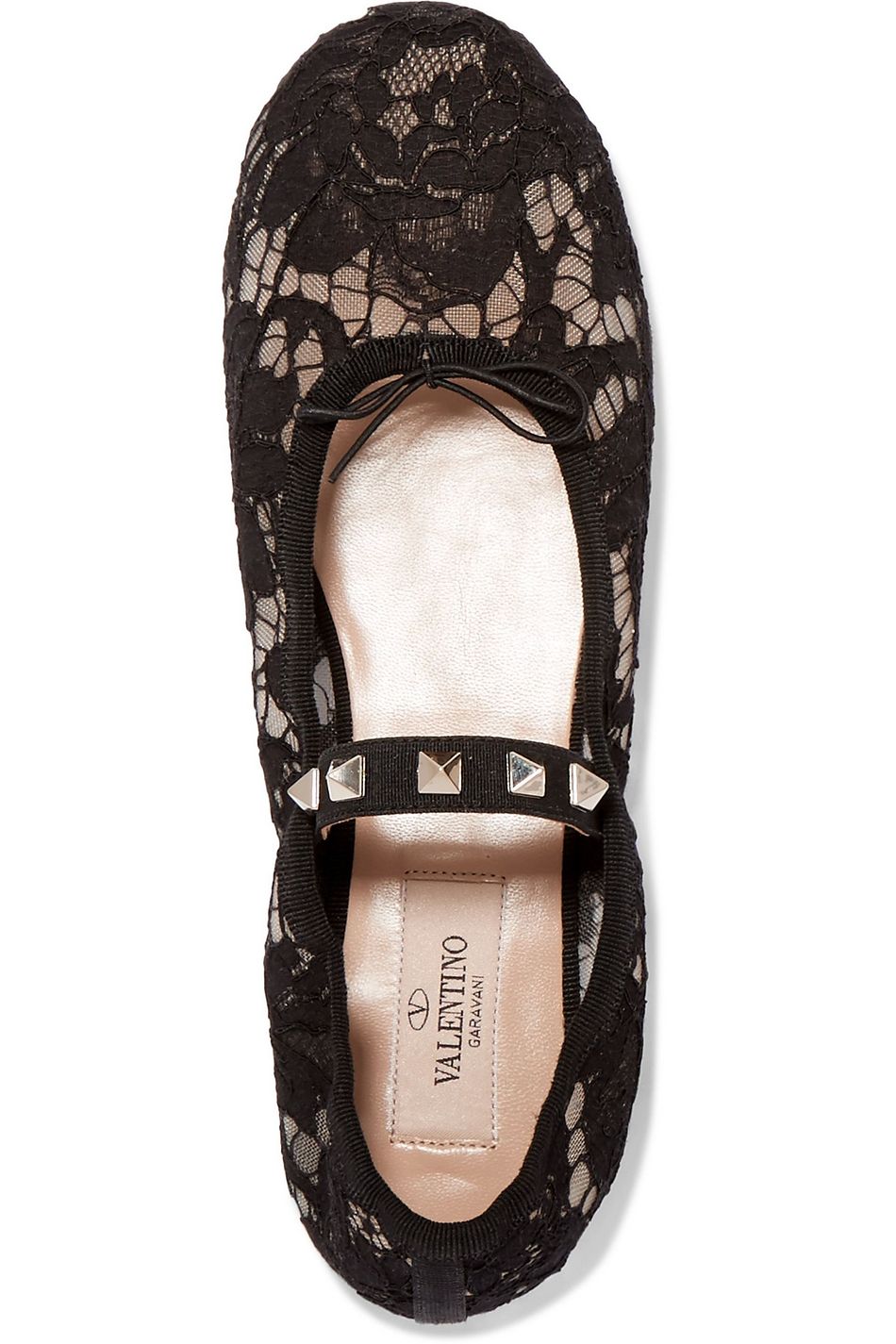 valentino lace up flats