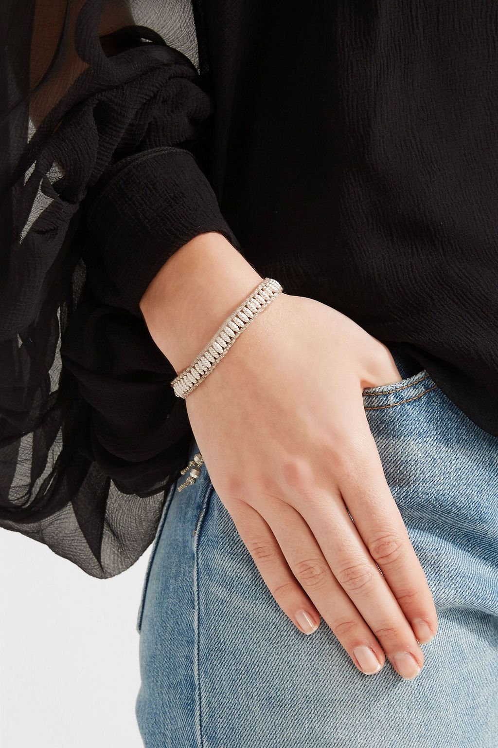 CHAN LUU Silver beaded bracelet