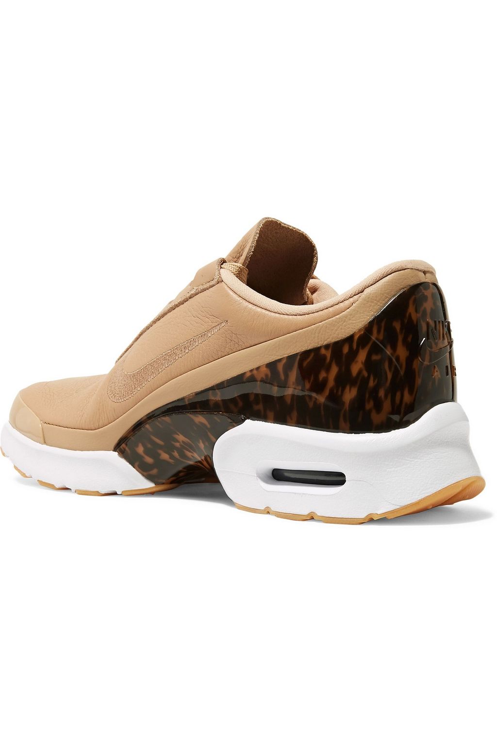 NIKE Air Max Jewell LX leather and tortoiseshell plastic sneakers