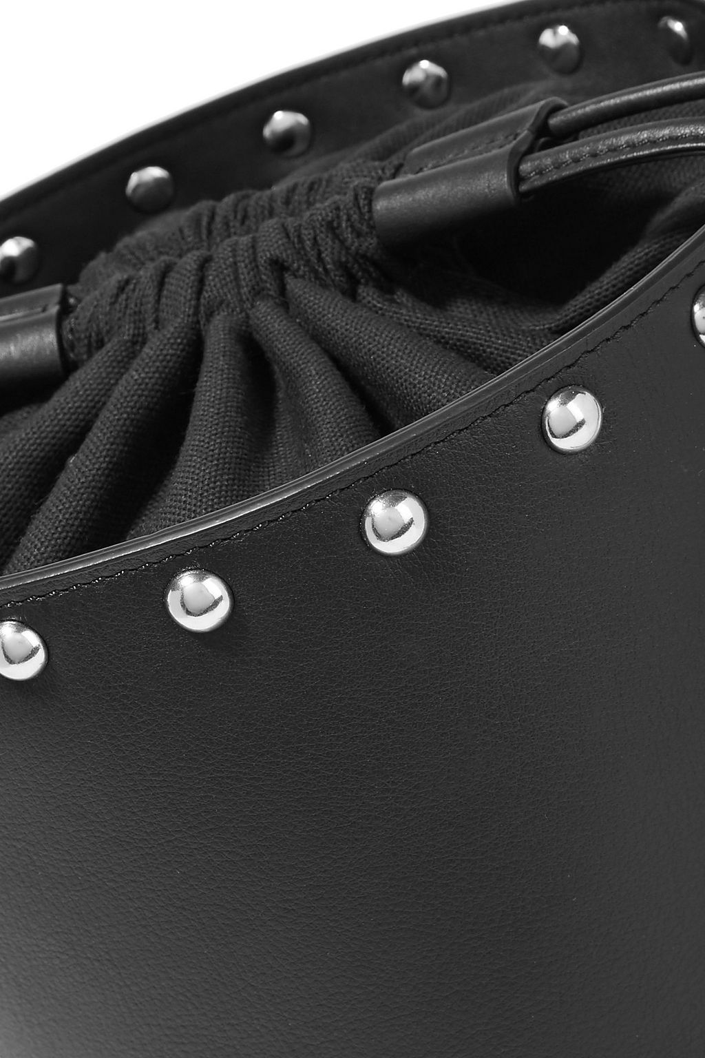JW ANDERSON Stud-embellished leather bucket bag